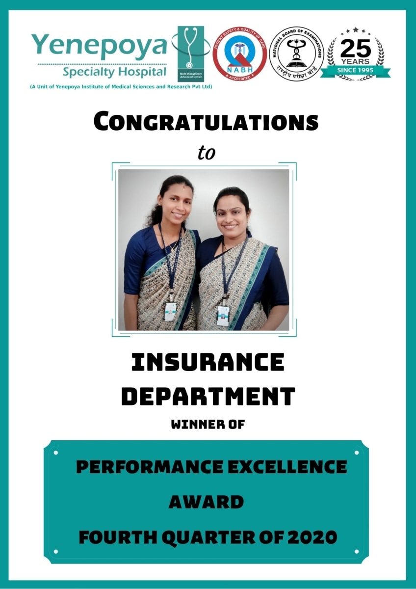 Performance Excellence Award Fourth Quarter – 2020 Performance Excellence Award Fourth Quarter – 2020