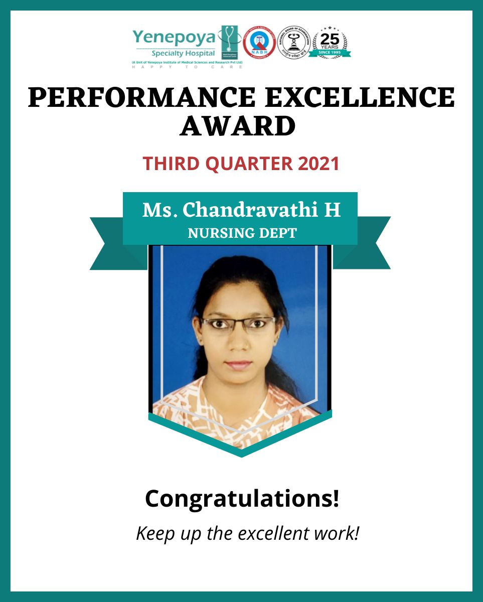 Performance Excellence Award First Quarter – 2021