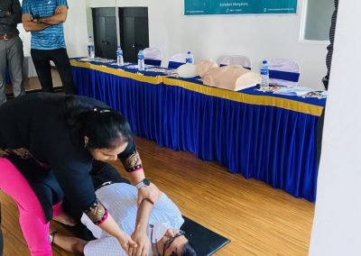 Basic Life Support Training conducted at Atomm Fitness Club.